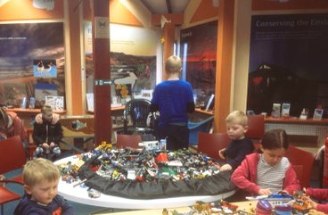 Children lego workshop inside The Sand Bothy
